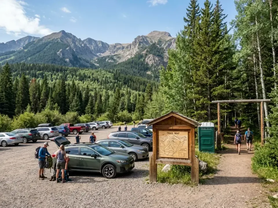 Porta Potty — Hiking Trailhead Porta Potty — Hiking Trailhead